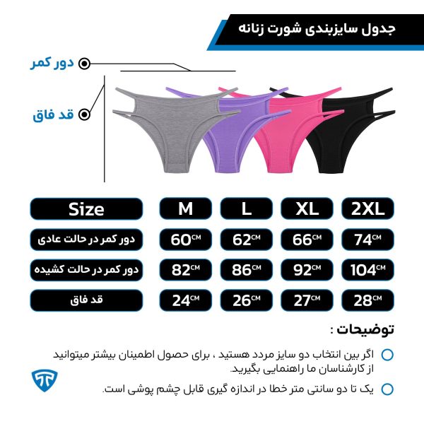 شورت زنانه ضدحساسیت مودال تاپیک بسته تک عددی ملانژ مدل پارمیس - Image 2
