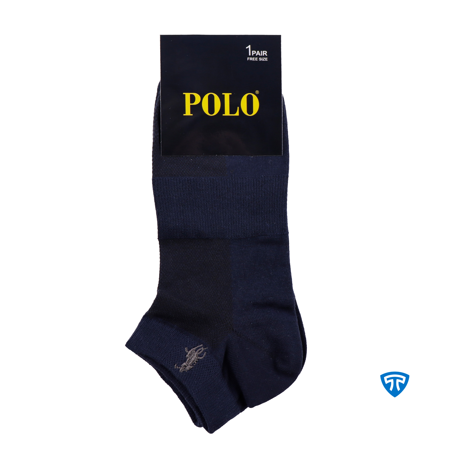 جوراب مچی اسپرت مردانه سرمه ای تاپیک برند polo