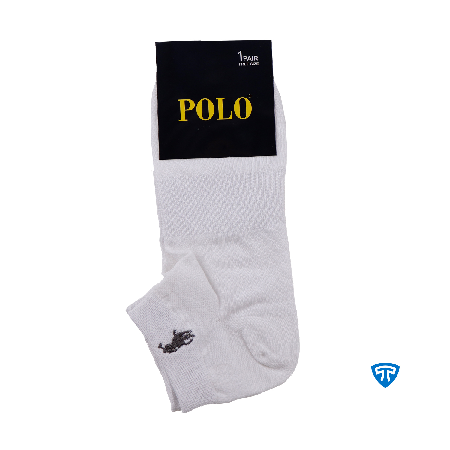 جوراب مچی اسپرت مردانه سفید تاپیک برند polo