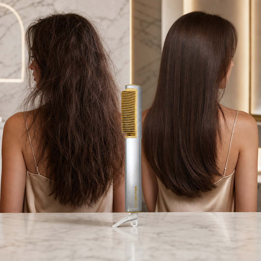 برس حرارتی صاف کننده مو شیگلم مدل Sleek Chic 3D