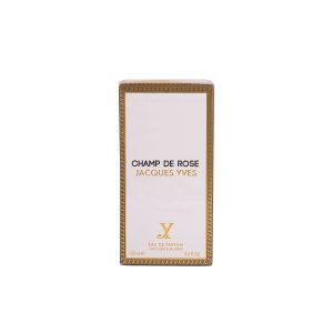 عطر زنانه Jacques Yves Champ De Rose ادو پرفیوم ۱۰۰ میل با رایحه‌ای گلی، رز محور و ملایم. انتخابی ایده‌آل برای استفاده روزانه، محل کار و استایل شیک زنانه.