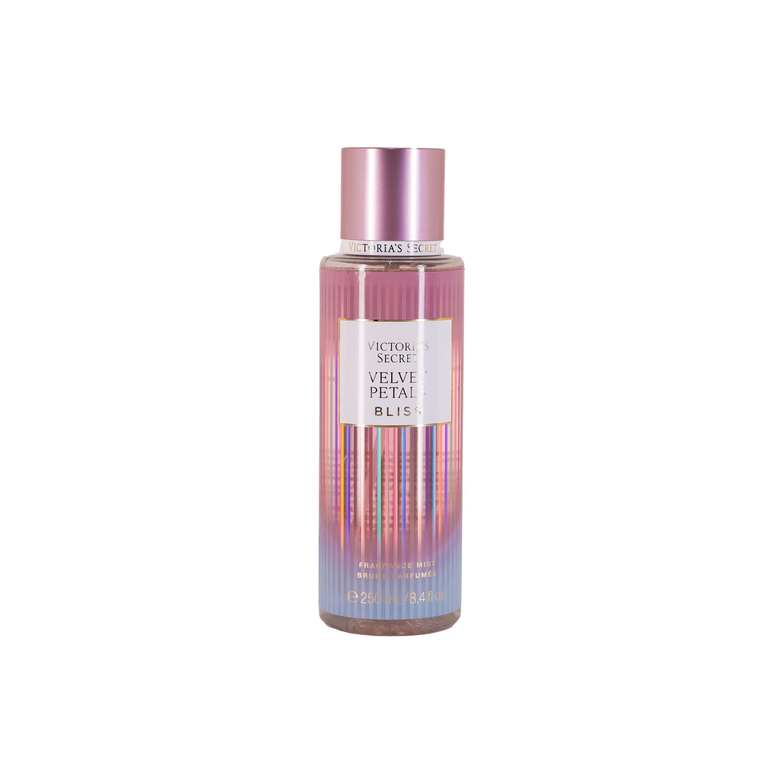 بادی میست ویکتوریا سکرت مدل Velvet Petals Bliss | ۲۵۰ میل ادی میست ولوت پتالز بلیس، خرید محصولات ویکتوریا سکرت، بادی اسپلش خنک زنانه، بهترین رایحههای گلی میوهای.