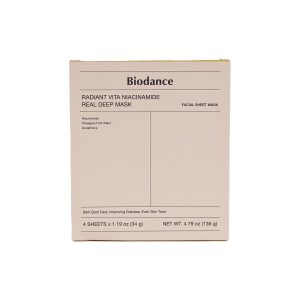 ماسک هیدروژلی بایودنس، خرید ماسک ضد لک کره ای، ماسک روشن کننده Biodance، ماسک نیاسینامید و گلوتاتیون، بهترین ماسک برای رفع کدری پوست. خرید ماسک هیدروژلی روشنکننده بایودنس مدل Radiant Vita Niacinamide. حاوی 20,000ppm نیاسینامید و گلوتاتیون. ضد لک قوی، رفع کدری پوست و درخشانکننده. بسته 4 عددی.