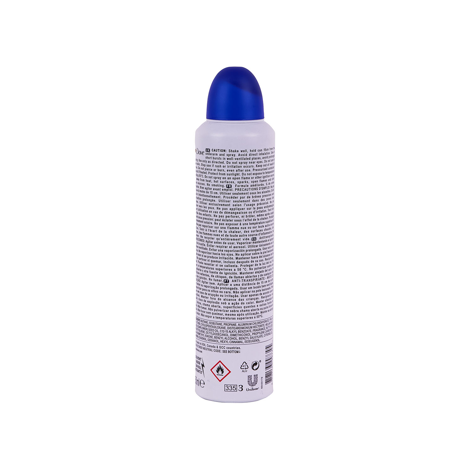 خرید اسپری ضدتعریق Dove Original با 1/4 کرم مرطوبکننده و 0% الکل. محافظت 48 ساعته، مناسب استفاده روزانه و کمک به نرمی پوست زیر بغل.