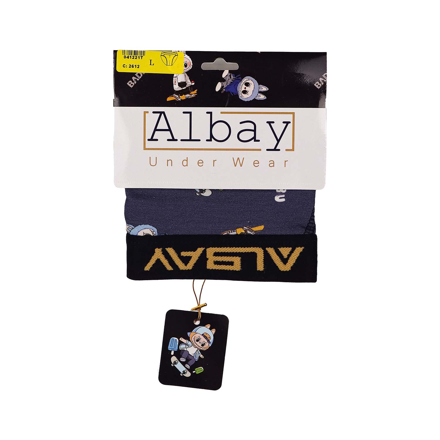 شورت اسلیپ مردانه طرحدار Albay 100% فول پنبه لاکرا 1/40 نرم و لطیف، تنفسپذیر، راحت و مناسب استفاده روزمره