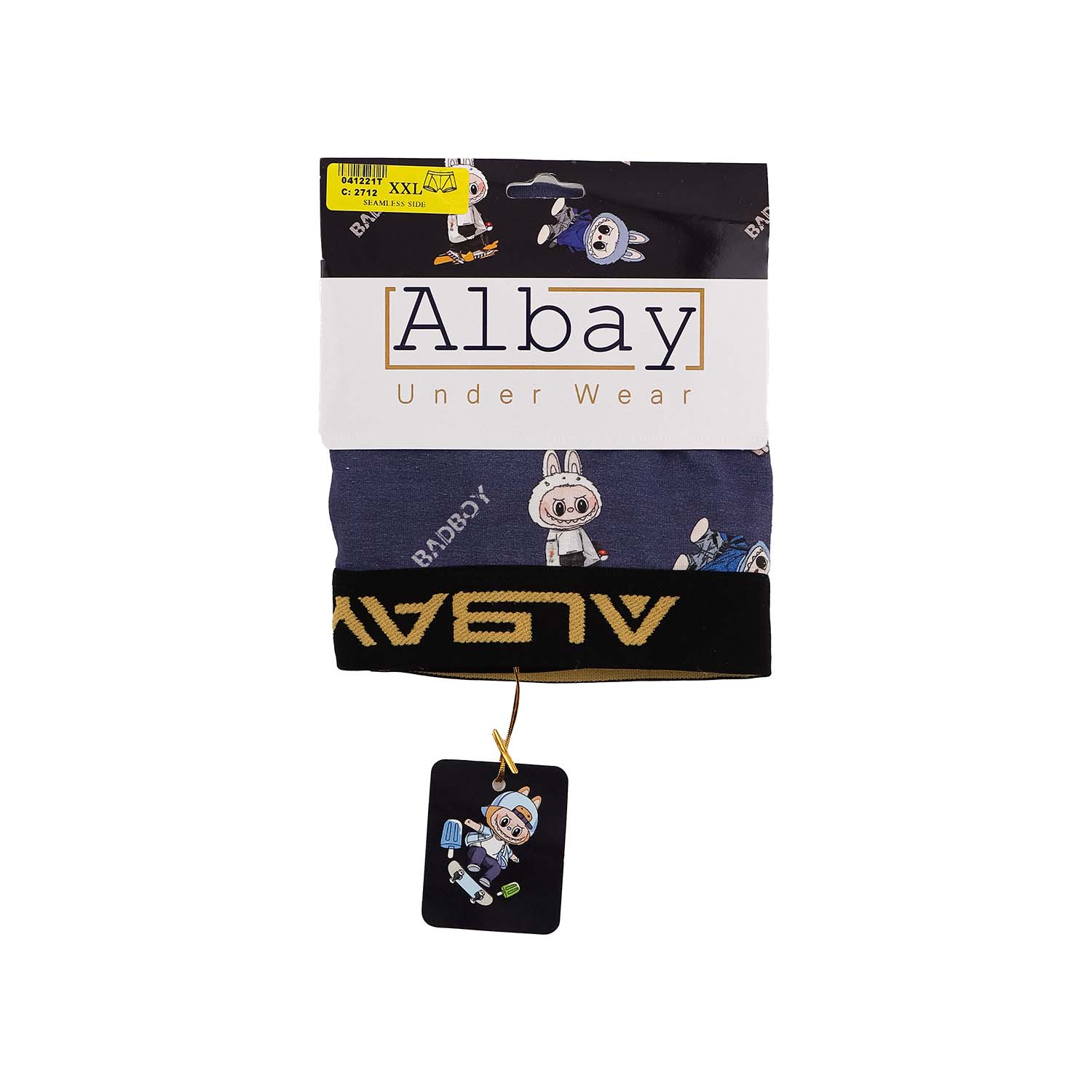 شورت نیم پا مردانه طرحدار Albay 100% فول پنبه لاکرا 1/40 نرم و لطیف، تنفسپذیر، راحت و مناسب استفاده روزمره