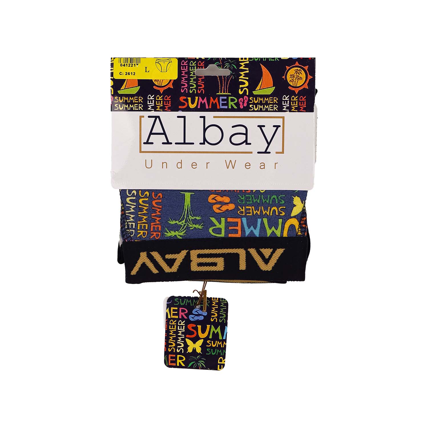 شورت اسلیپ مردانه طرحدار Albay 100% فول پنبه لاکرا 1/40 نرم و لطیف، تنفسپذیر، راحت و مناسب استفاده روزمره