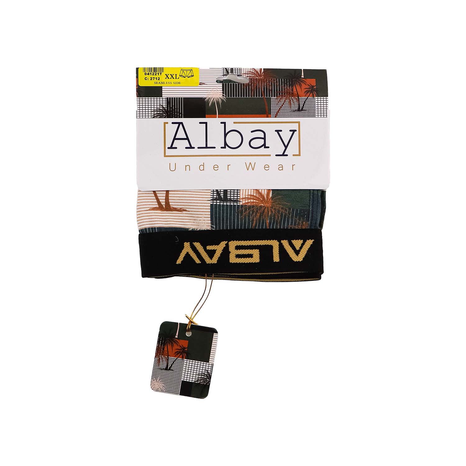 شورت نیم پا مردانه طرحدار Albay 100% فول پنبه لاکرا 1/40 نرم و لطیف، تنفسپذیر، راحت و مناسب استفاده روزمره