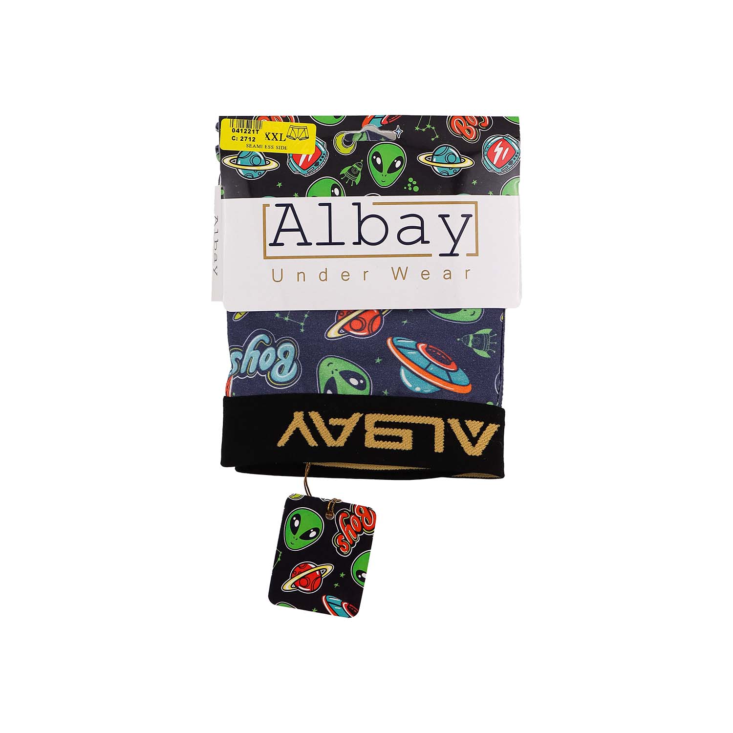شورت نیم پا مردانه طرحدار Albay 100% فول پنبه لاکرا 1/40 نرم و لطیف، تنفسپذیر، راحت و مناسب استفاده روزمره