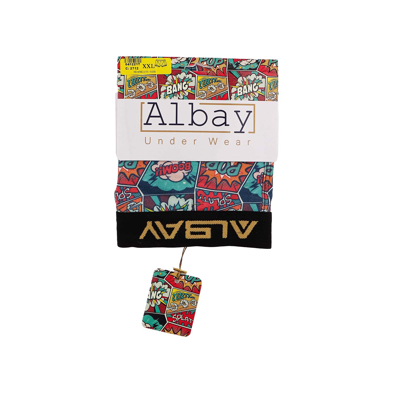 شورت نیم پا مردانه طرحدار Albay 100% فول پنبه لاکرا 1/40 نرم و لطیف، تنفسپذیر، راحت و مناسب استفاده روزمره