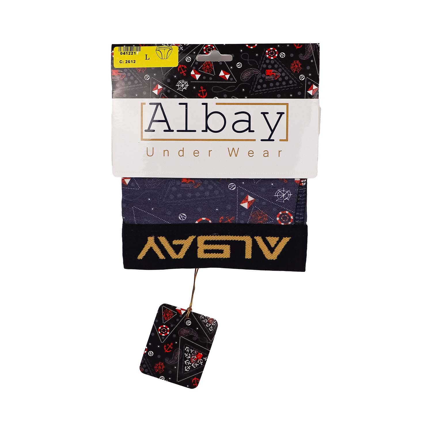 شورت اسلیپ مردانه طرحدار Albay 100% فول پنبه لاکرا 1/40 نرم و لطیف، تنفسپذیر، راحت و مناسب استفاده روزمره
