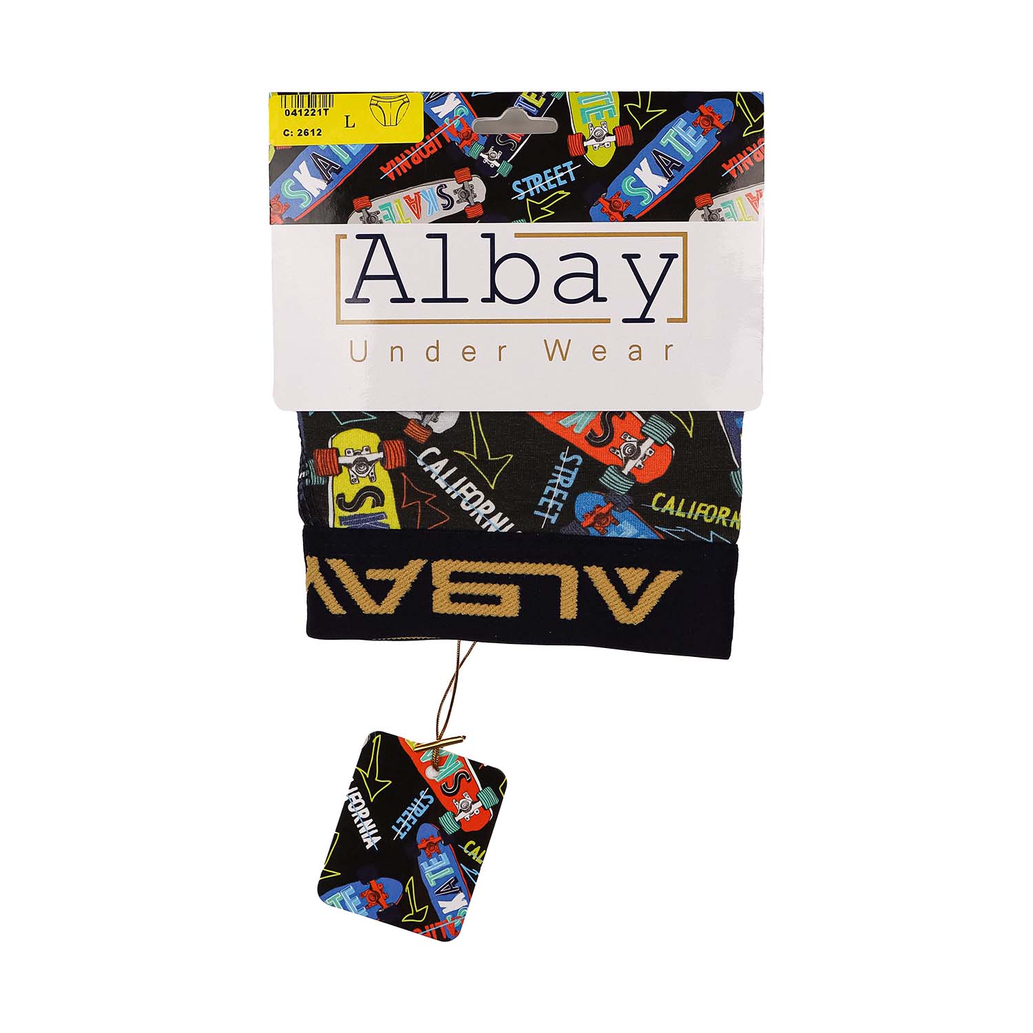 شورت اسلیپ مردانه طرحدار Albay 100% فول پنبه لاکرا 1/40 نرم و لطیف، تنفسپذیر، راحت و مناسب استفاده روزمره