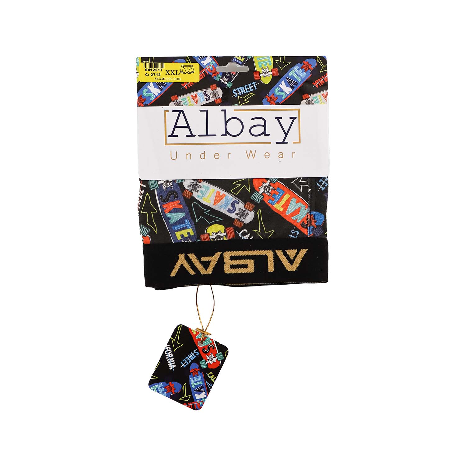 شورت نیم پا مردانه طرحدار Albay 100% فول پنبه لاکرا 1/40 نرم و لطیف، تنفسپذیر، راحت و مناسب استفاده روزمره