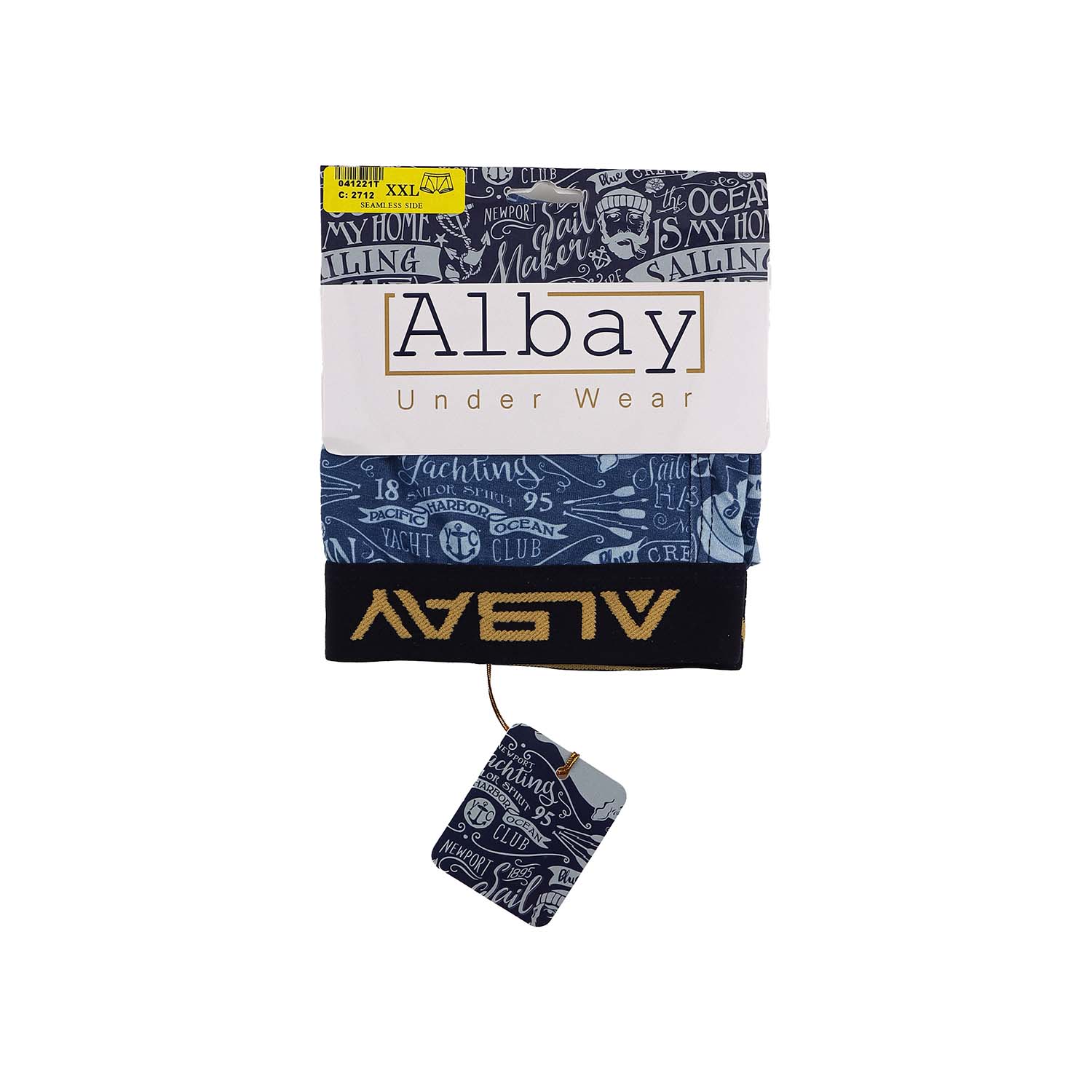 شورت نیم پا مردانه طرحدار Albay 100% فول پنبه لاکرا 1/40 نرم و لطیف، تنفسپذیر، راحت و مناسب استفاده روزمره