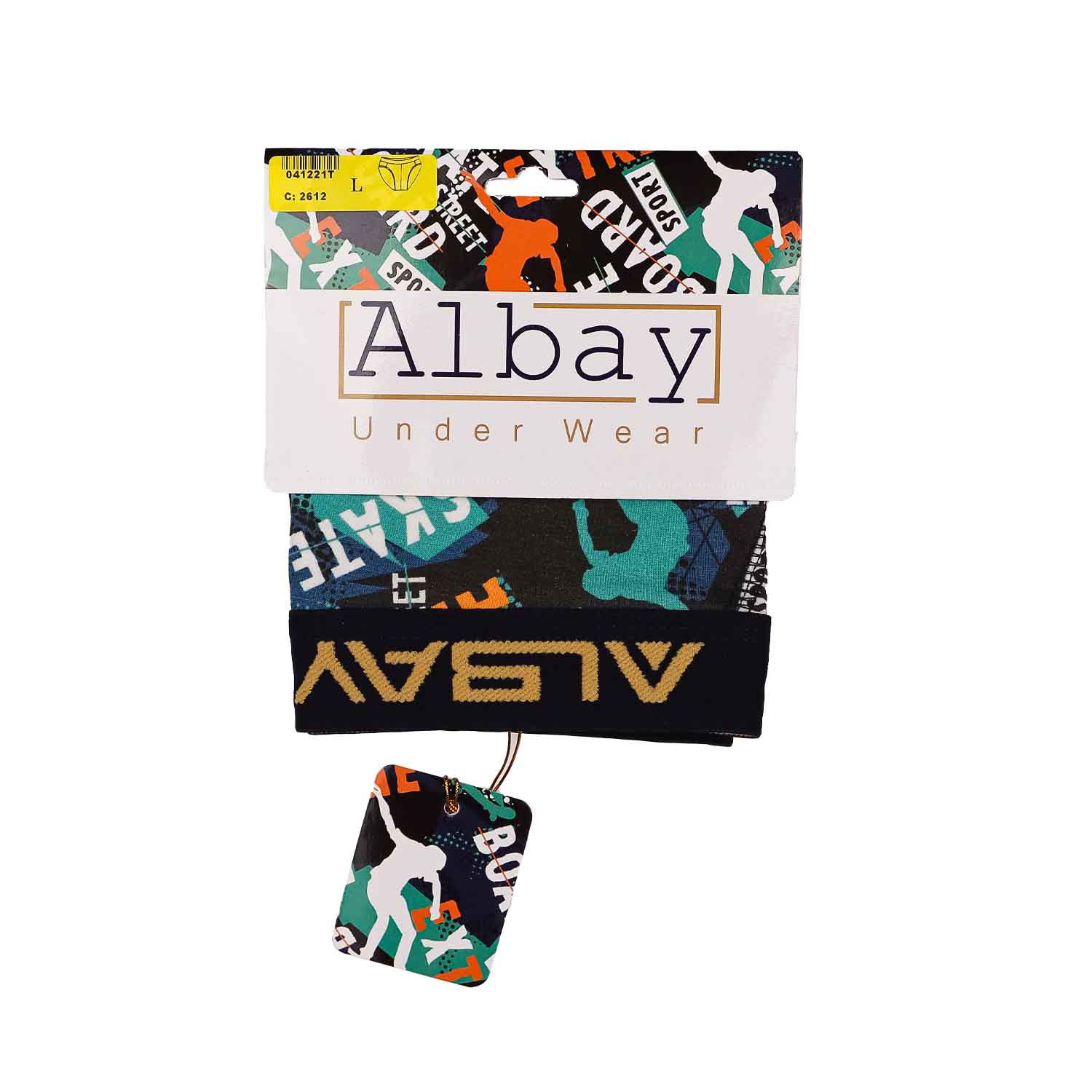 شورت اسلیپ مردانه طرحدار Albay 100% فول پنبه لاکرا 1/40 نرم و لطیف، تنفسپذیر، راحت و مناسب استفاده روزمره