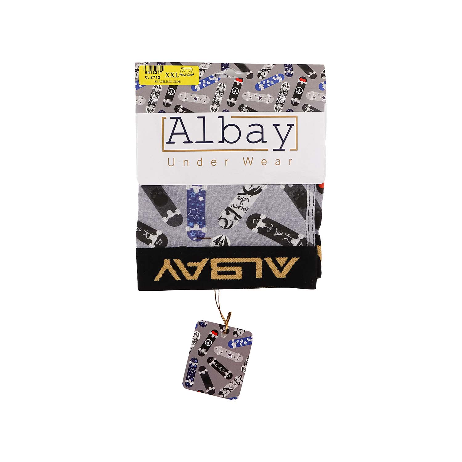 شورت نیم پا مردانه طرحدار Albay 100% فول پنبه لاکرا 1/40 نرم و لطیف، تنفسپذیر، راحت و مناسب استفاده روزمره