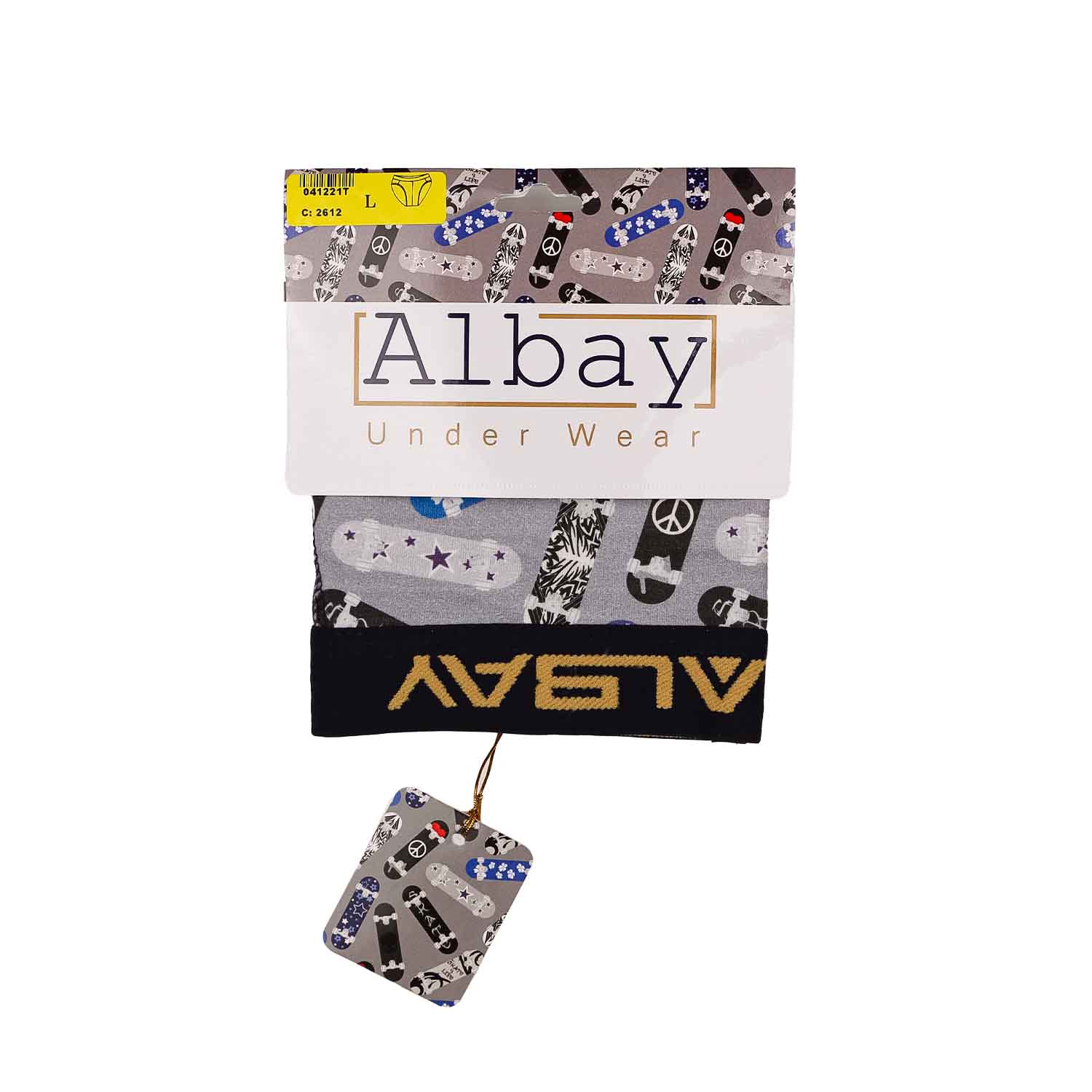 شورت اسلیپ مردانه طرحدار Albay 100% فول پنبه لاکرا 1/40 نرم و لطیف، تنفسپذیر، راحت و مناسب استفاده روزمره