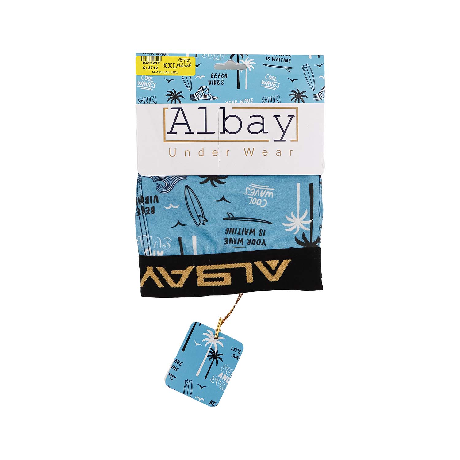 شورت نیم پا مردانه طرحدار Albay 100% فول پنبه لاکرا 1/40 نرم و لطیف، تنفسپذیر، راحت و مناسب استفاده روزمره
