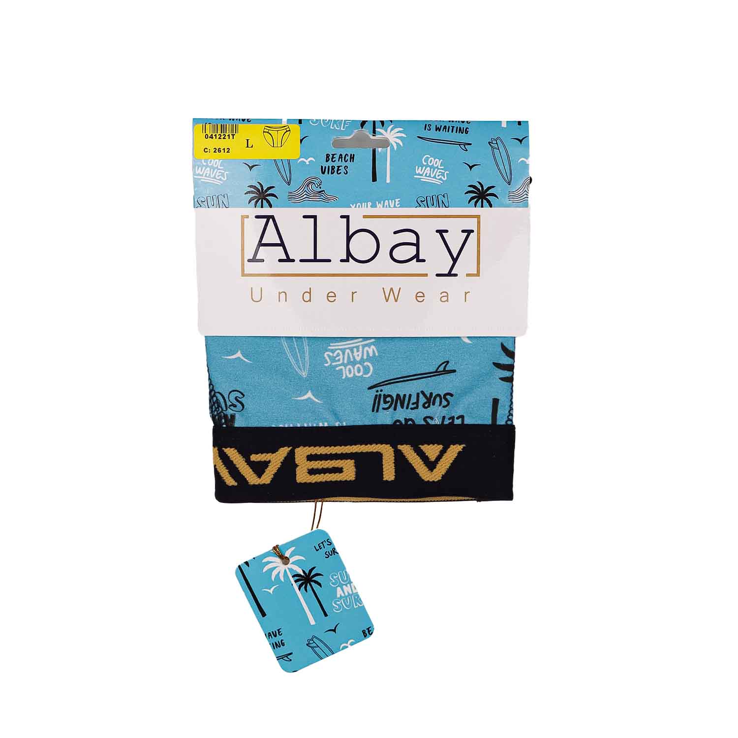 شورت اسلیپ مردانه طرحدار Albay 100% فول پنبه لاکرا 1/40 نرم و لطیف، تنفسپذیر، راحت و مناسب استفاده روزمره